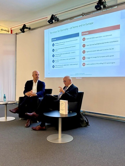 Marcel Fratzscher (l.) und Marco Buti