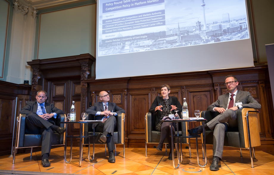 Policy roundtable with Andrea Coscelli (UK Competition and Markets Authority), Christian D’Cunha (Office of the European Data Protection Supervisor), Konrad Ost (German Federal Cartel Office), and Amelia Fletcher (Centre for Competition Policy, University of East Anglia)