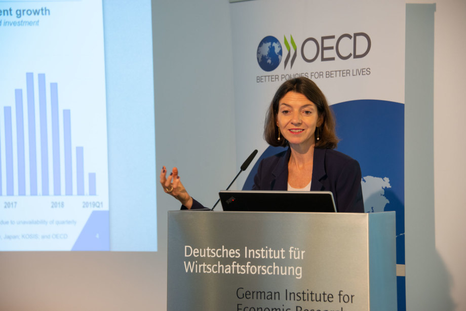 OECD chief economist Laurence Boon gies a brief keynote