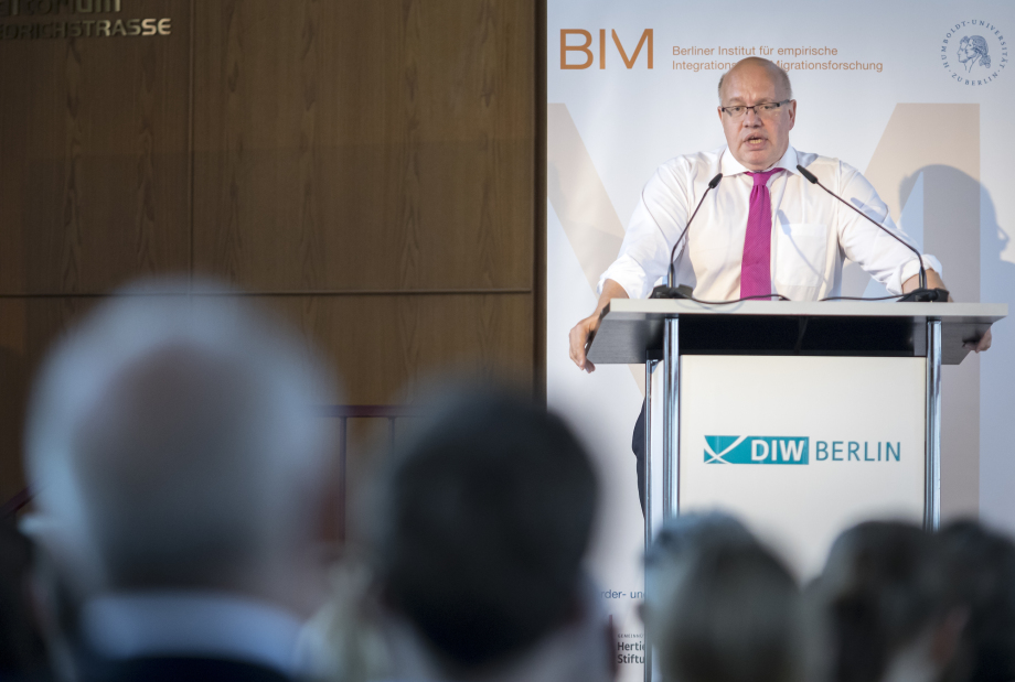 „Integration braucht Steuerung, Planung und ein kluges Konzept“, betonte Peter Altmaier (CDU) in seiner Rede.; Berliner Reden zur Integrationspolitik mit Peter Altmaier am 22. August 2017 im Auditorium Friedrichstraße