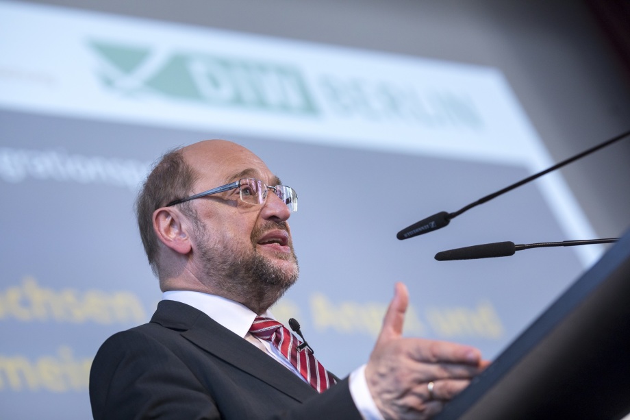 „Die Herkunft darf nicht über die Zukunft entscheiden“, forderte Martin Schulz in seiner Rede.; Berliner Reden zur Integrationspolitik mit Martin Schulz am 15. August 2017 im Auditorium Friedrichstraße