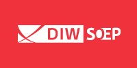 Auf dem Bild ist ein Screenshot des DIW SOEP Logos auf der FDZ SOEP Website zu sehen.