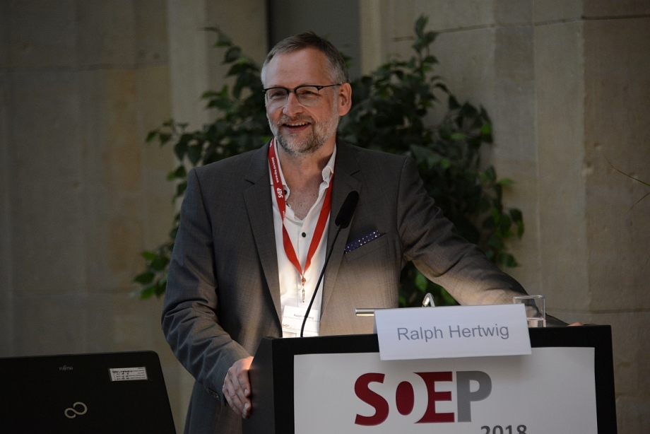 SOEP 2018, Ralph Hertwig, speech, Rede, Portrait