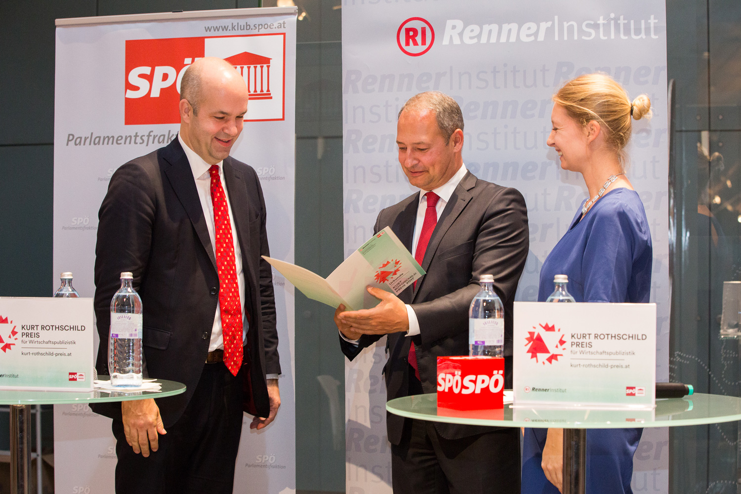 SPÖ-Klubobmann Andreas Schieder, DIW-Präsident Marcel Fratzscher und Karl-Renner-Institut Direktorin Maria Maltschnig SPÖ-Klubobmann Andreas Schieder, DIW-Präsident Marcel Fratzscher und Karl-Renner-Institut Direktorin Maria Maltschnig